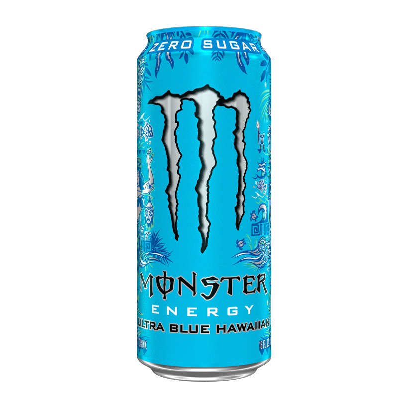 Напиток Энергетический Monster Energy Ultra Blue Hawaiian Zero Sugar 473ml - Retromagaz