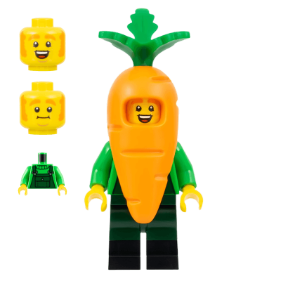 Фигурка Lego Series 24 Carrot Mascot Collectible Minifigures col415 Б/У - Retromagaz