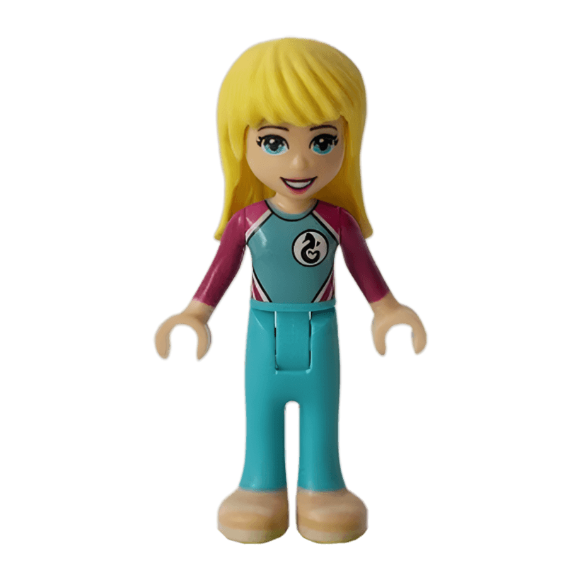 Фигурка Lego Girl Stephanie Medium Azure and Magenta Friends frnd321 2 Б/У - Retromagaz