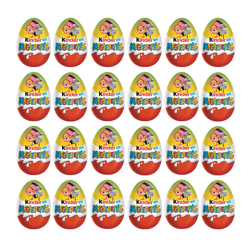 Набір Шоколадне Яйце 24шт Kinder Surprise Тварини Natoons Africa Applaydu 20g - Retromagaz