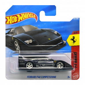 Машинка Базовая Hot Wheels Ferrari F40 Competizione Super Treasure Hunt STH Ferrari 1:64 JJM17 Grey - Retromagaz