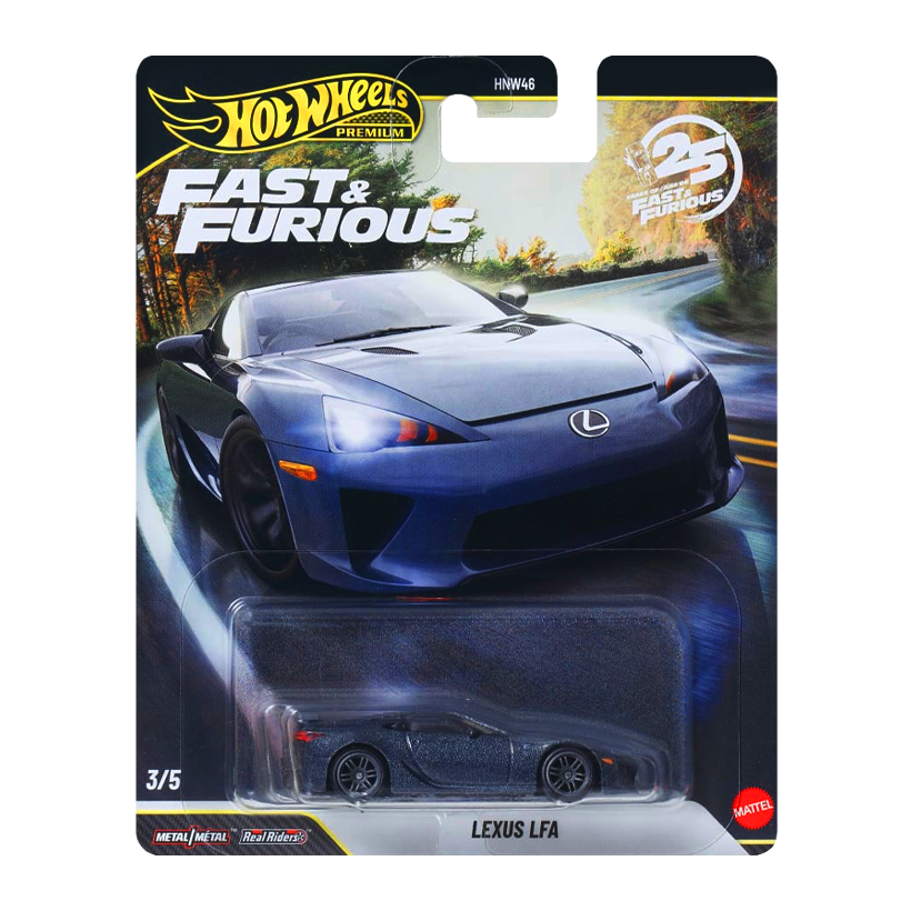 Машинка Premium Hot Wheels Lexus LFA Fast & Furious 1:64 JHW66 Black - Retromagaz