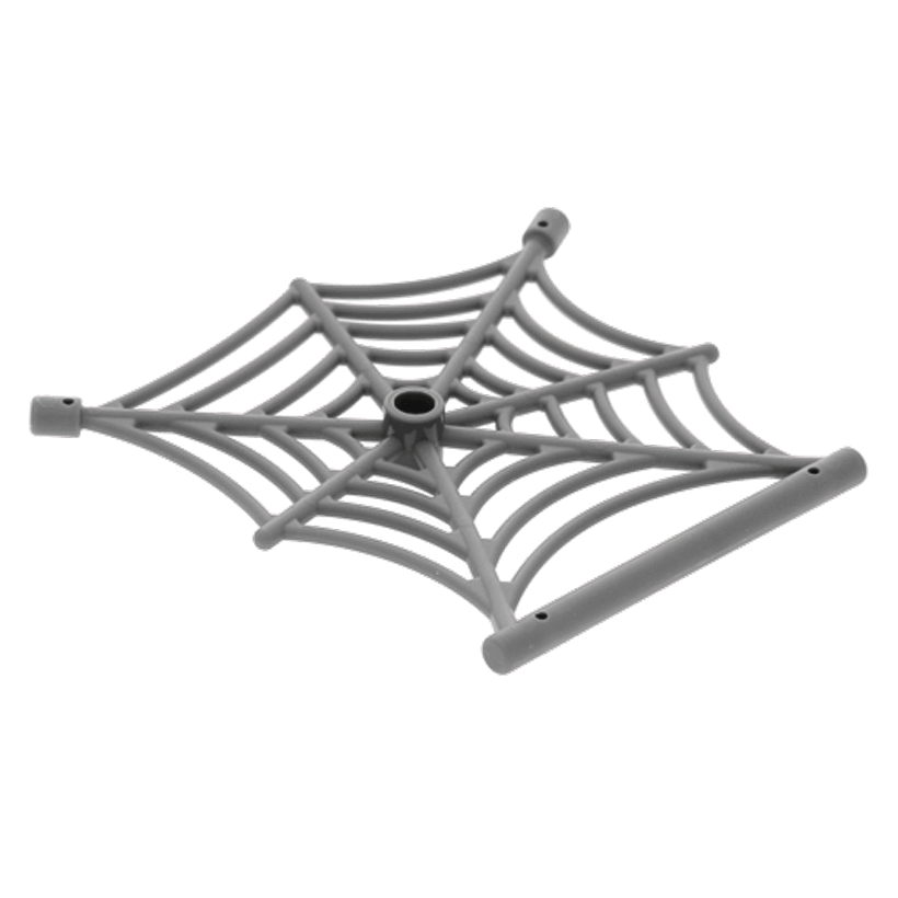 Для Животных 4шт Lego Spider Web with Bar 90981 4630761 Dark Bluish Grey Б/У - Retromagaz