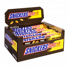 Набор Батончик Snickers Super с Арахисом в Молочном Шоколаде 112,5g 20шт