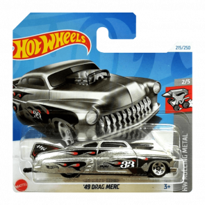 Машинка Базовая Hot Wheels '49 Drag Merc Zamac Rolling Metal 1:64 HTB54 Silver