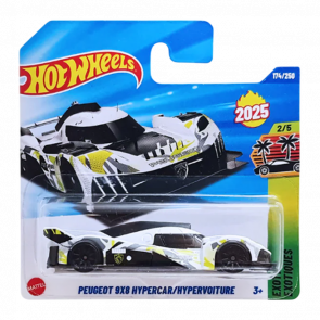 Машинка Базова Hot Wheels Peugeot Peugeot 9X8 Hypercar Exotics 1:64 HYW11 White - Retromagaz