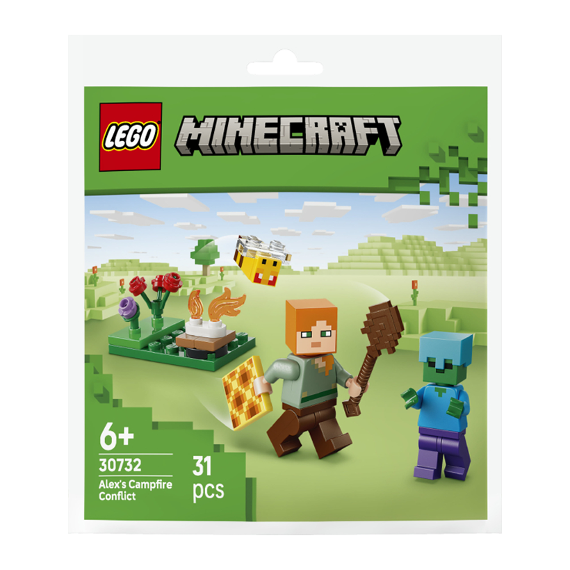 Конструктор Lego Конфликт Возле Костра Алекс Paper Bag Minecraft 30732 Новый - Retromagaz