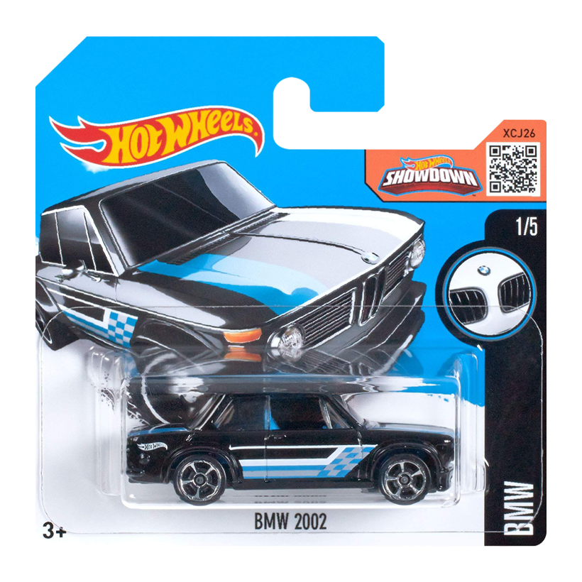 Машинка Базова Hot Wheels BMW 2002 BMW 1:64 DHR80 Black - Retromagaz