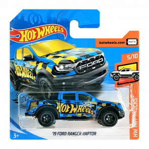Машинка Базовая Hot Wheels '19 Ford Ranger Raptor Hot Trucks 1:64 FYF09 Blue - Retromagaz