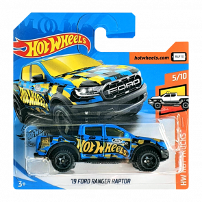 Машинка Базовая Hot Wheels '19 Ford Ranger Raptor Hot Trucks 1:64 FYF09 Blue