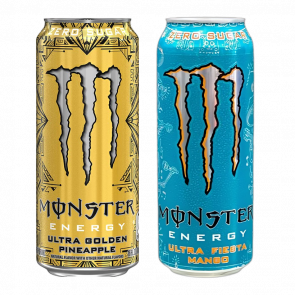 Набір Потужний (Напій Енергетичний Monster Energy Ultra Gold Pineapple + Ultra Fiesta Mango Zero Sugar) - Retromagaz