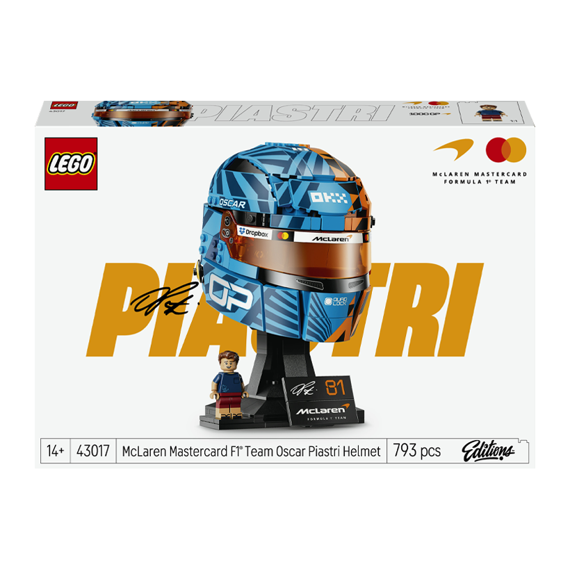 Конструктор Lego McLaren Mastercard F1 Team Oscar Piastri Helmet Editions Sports 43017 Новый - Retromagaz