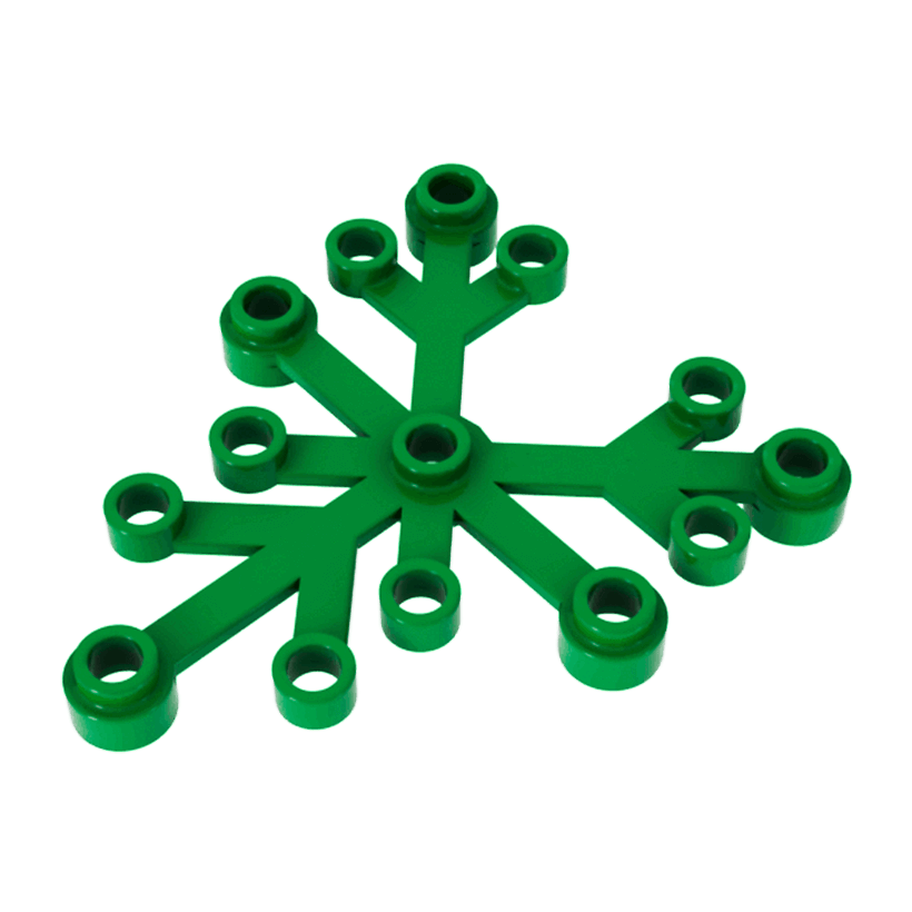 Растение 4шт Lego Листья 6 x 5 2417 241728 4613823 6266968 Green Б/У - Retromagaz