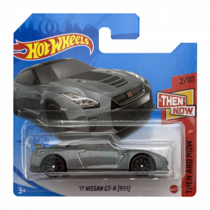 Машинка Базова Hot Wheels '17 Nissan GT-R (R35) Then and Now 1:64 GTC70 Grey