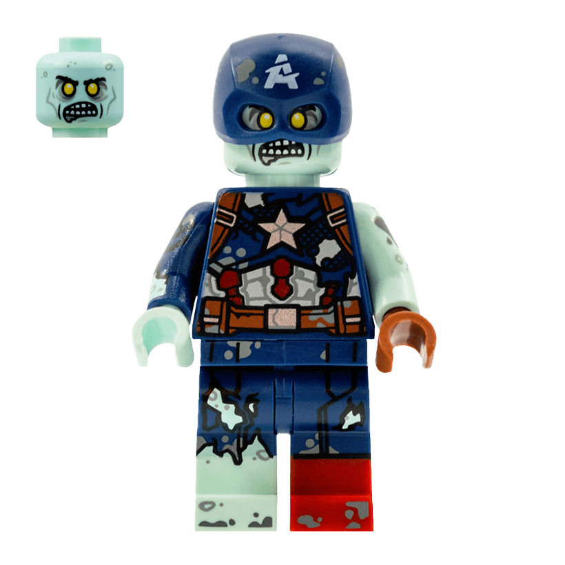 Фигурка Lego Marvel Zombie Captain America Super Heroes colmar09 Б/У - Retromagaz