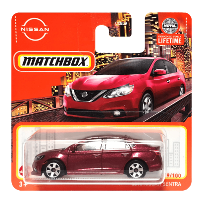 Машинка Большой Город Matchbox 2016 Nissan Sentra Metro 1:64 HVN58 Red - Retromagaz