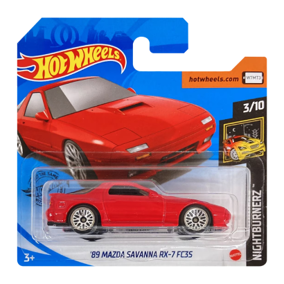 Машинка Базова Hot Wheels '89 Mazda Savanna RX-7 FC3S Nightburnerz 1:64 GHB56 Red - Retromagaz