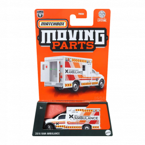 Тематична Машинка Matchbox 2016 RAM Ambulance Moving Parts 1:64 FWD28/HVN01 White - Retromagaz