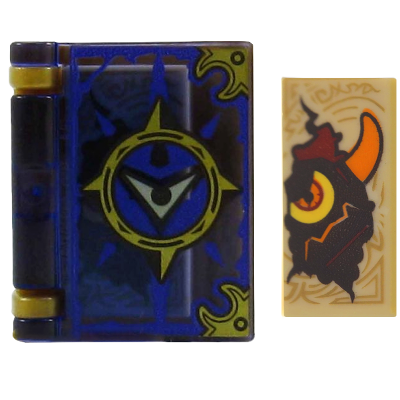Книга Lego Nexo Knights Book of Evil 24324 24093pb004 3069pb0446 6138862 6134881 6138666 Trans-Purple Б/У - Retromagaz
