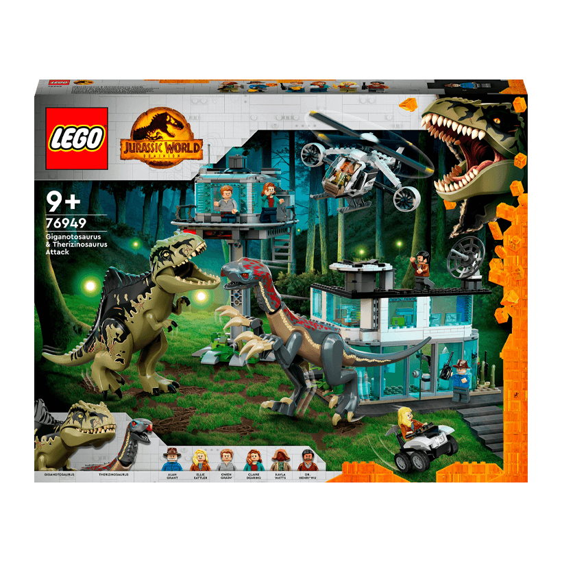 Конструктор Lego Атака Гігантозавра та Теризинозавра Jurassic World 76949 Новий - Retromagaz
