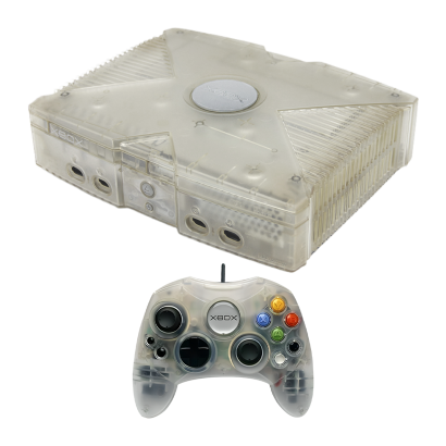 Набор Консоль Microsoft Xbox Original Free Модифицированная 120GB Crystal Б/У  + Геймпад Проводной S - Retromagaz