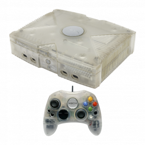 Набор Консоль Microsoft Xbox Original Free Модифицированная 120GB Crystal Б/У  + Геймпад Проводной S - Retromagaz