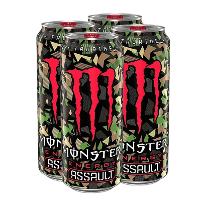 Набір Напій Енергетичний 4шт Monster Energy Assault 500ml - Retromagaz