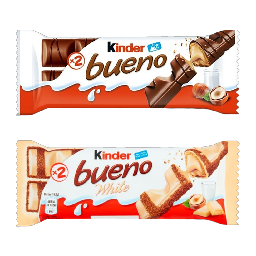 Набір Буенчики (Батончик Kinder Bueno White + Bueno Classic) - Retromagaz