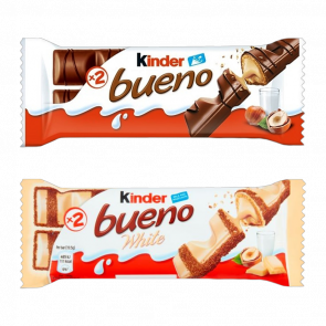 Набор Буенчики (Батончик Kinder Bueno White + Bueno Classic) - Retromagaz