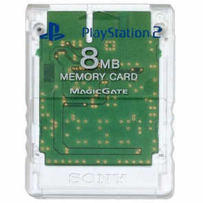Карта Памяти Sony PlayStation 2 SCPH-10020 Clear 8MB Crystal Б/У - Retromagaz