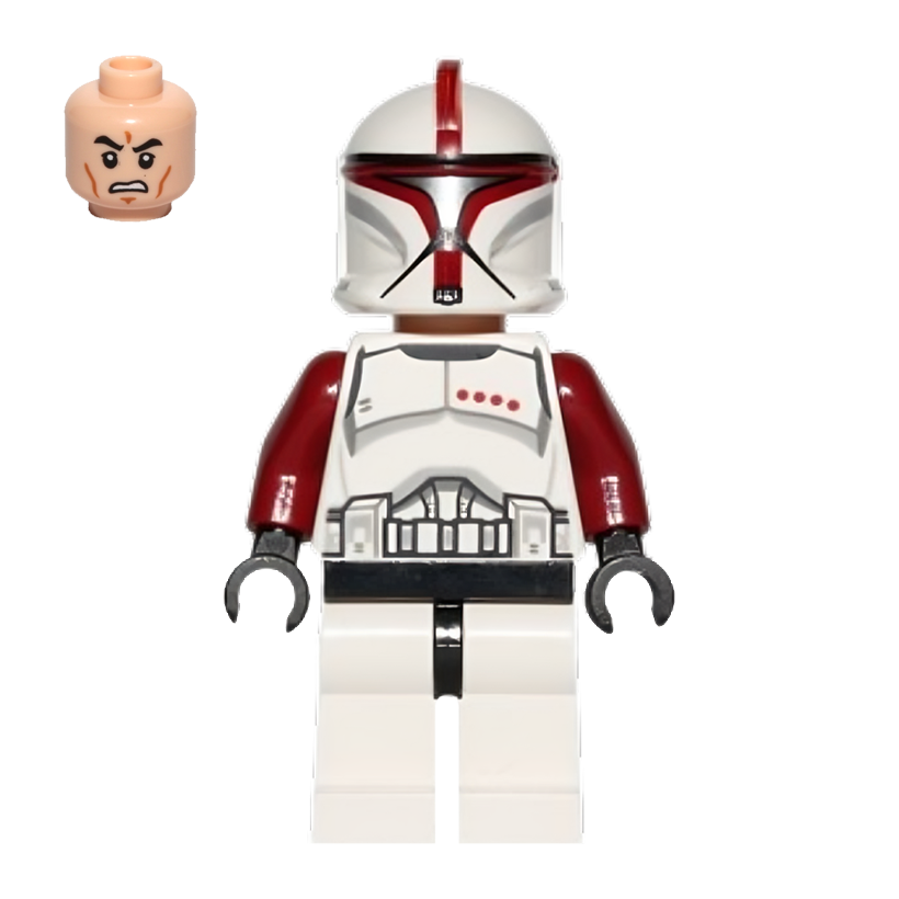 Фигурка Lego Республика Clone Trooper Captain Phase 1 Star Wars sw0492 75021 Б/У - Retromagaz