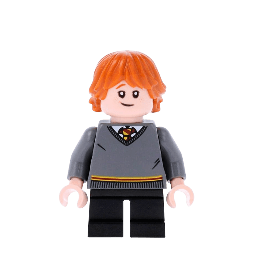 Фігурка Lego Harry Potter Ron Weasley Gryffindor Sweater Films hp151 Б/У - Retromagaz