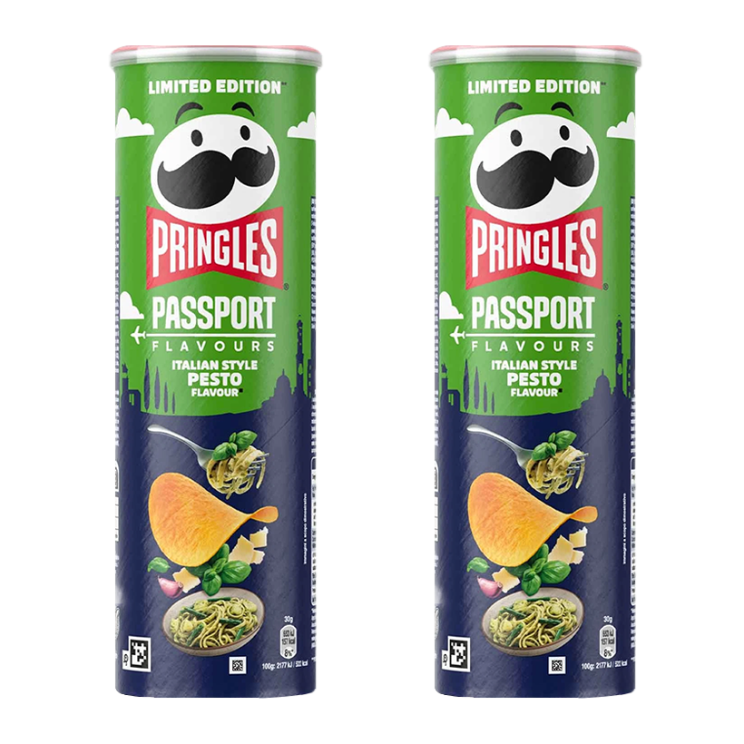 Набір Чипси 2шт Pringles Passport Flavours Italian Style Pesto 165g - Retromagaz