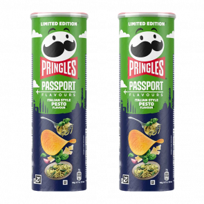 Набір Чипси 2шт Pringles Passport Flavours Italian Style Pesto 165g - Retromagaz