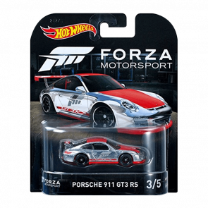 Машинка Premium Hot Wheels 2011 Porsche 911 GT3 RS Forza Motorsport 1:64 DWJ93 Silver