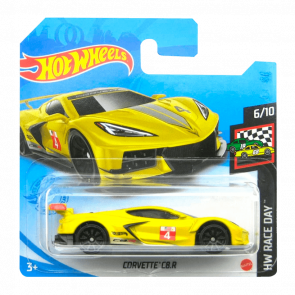 Машинка Базовая Hot Wheels Corvette C8.R Race Day 1:64 GRX31 Yellow