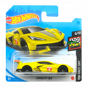 Машинка Базова Hot Wheels Corvette C8.R Race Day 1:64 GRX31 Yellow