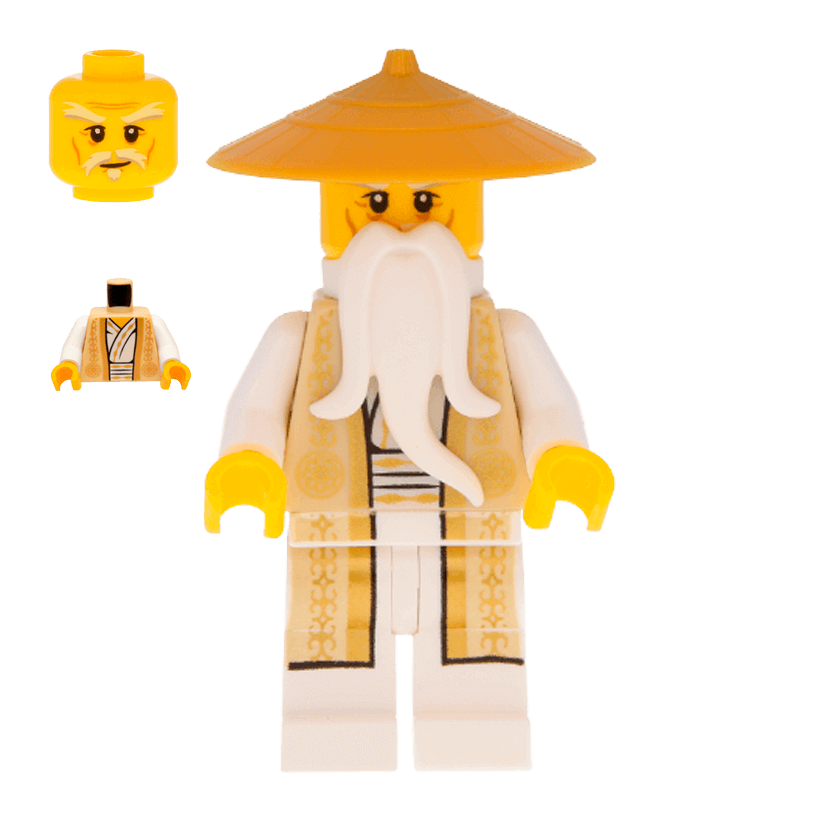 Фігурка Lego Інше Wu Sensei Gold Tan Robe Ninjago njo0168 Б/У - Retromagaz