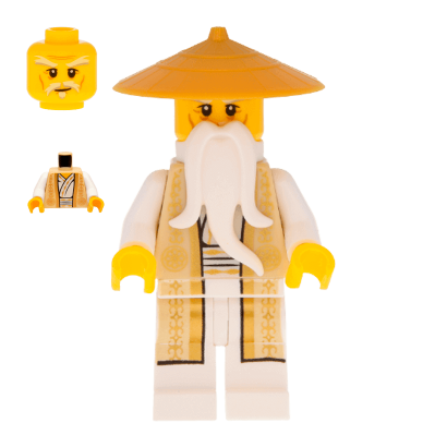 Фигурка Lego Другое Wu Sensei Gold Tan Robe Ninjago njo168 Б/У - Retromagaz