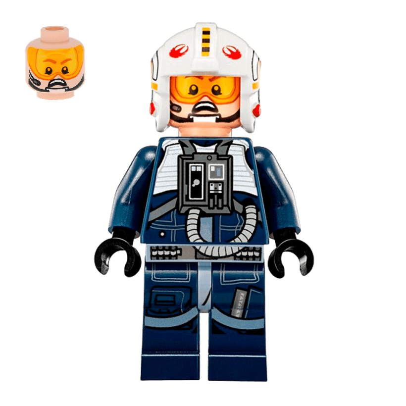 Фігурка Lego Повстанець Pilot Y-wing Star Wars sw0801 75162 Б/У - Retromagaz