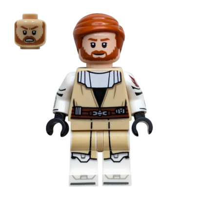 Фигурка Lego Джедай Obi-Wan Kenobi Clone Wars Star Wars sw1424 75432 Новый - Retromagaz