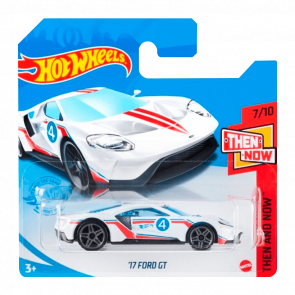 Машинка Базова Hot Wheels '17 Ford GT Then and Now 1:64 GTB38 White