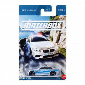 Тематична Машинка Matchbox BMW M5 Police European Streets 1:64 JCH20 Silver Тематична Машинка Matchbox BMW M5 Police European Streets 1:64 JCH20 Silver - Retromagaz