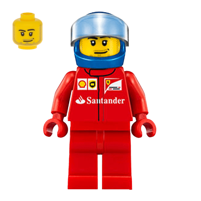 Фигурка Lego Ferrari Pit Crew Member 1 Scooter Driver Другое Speed Champions sc013 Б/У - Retromagaz