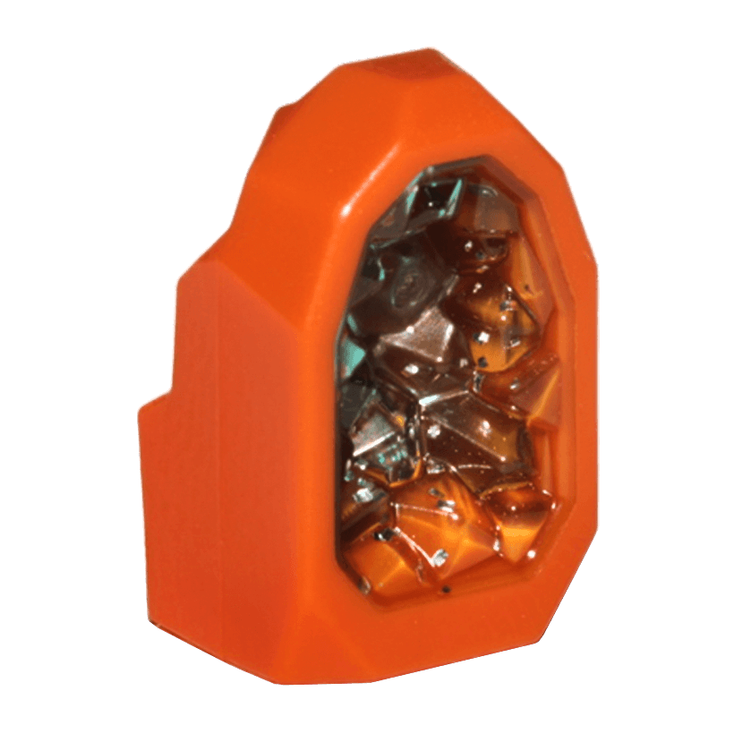 Скеля Lego Коштовність Geode with Molded Glitter Trans-Light Blue Crystals 1 x 1 49656pb03 6259944 Dark Orange Б/У - Retromagaz