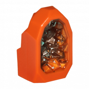 Скала Lego Драгоценность Geode with Molded Glitter Trans-Light Blue Crystals 1 x 1 49656pb03 6259944 Dark Orange 2шт Б/У - Retromagaz