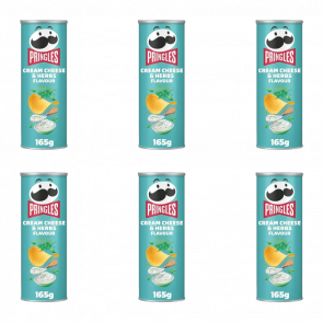 Набір Чипси 1шт 6шт Pringles Creamy Cheese & Herbs 165g 5053990160037