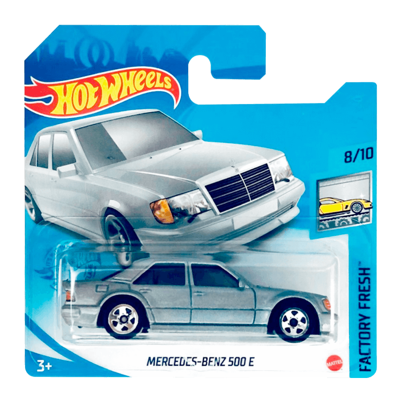 Машинка Базовая Hot Wheels Mercedes-Benz 500 E Factory Fresh 1:64 GTB73 Silver - Retromagaz