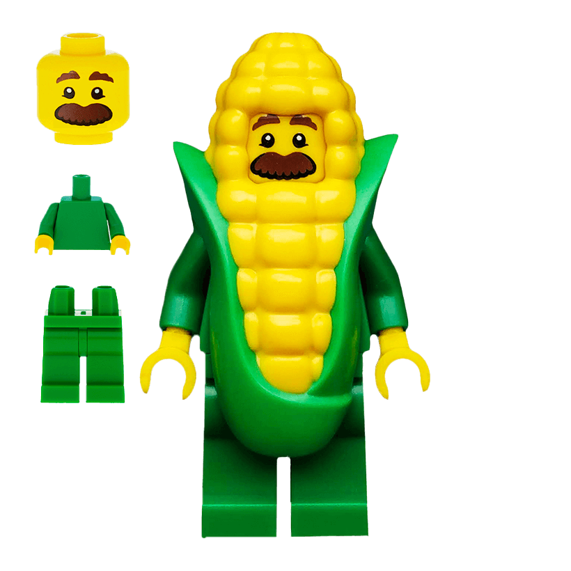 Фигурка Lego Series 17 Corn Cob Guy Collectible Minifigures col17-4 col289 Б/У - Retromagaz