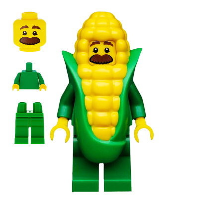Фигурка Lego Corn Cob Guy Collectible Minifigures Series 17 col289 Б/У - Retromagaz